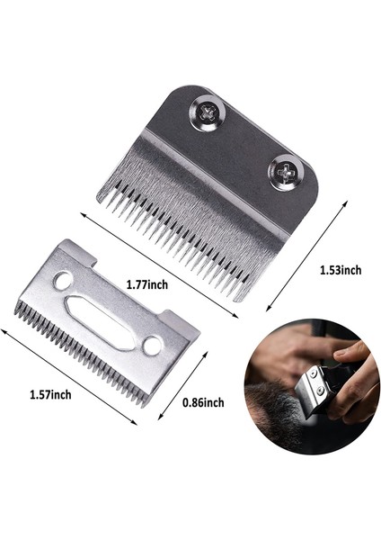 Wahl 8148 Magic Clipper Için 2 Set Profesyonel Ayarlanabilir Saç Kesme Makinesi Bıçağı Karbon Çelik Saç Kesme Makinesi Yedek Bıçağı (Yurt Dışından) fiyatları
