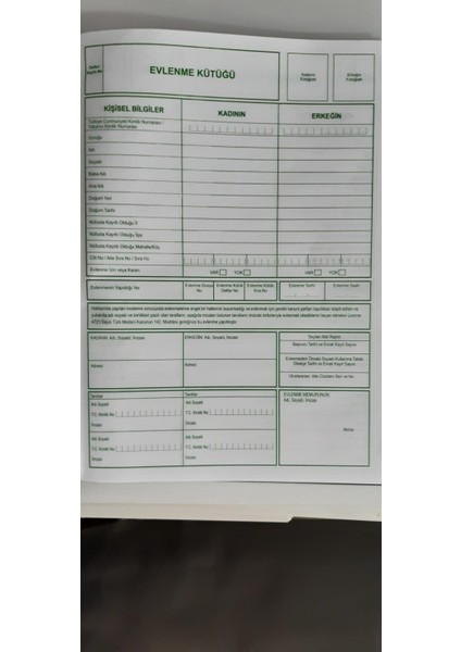 Evlenme Kütüğü Defteri fiyatları