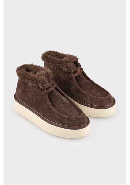 Kahve Deri Kadın Spor Bot fiyatları