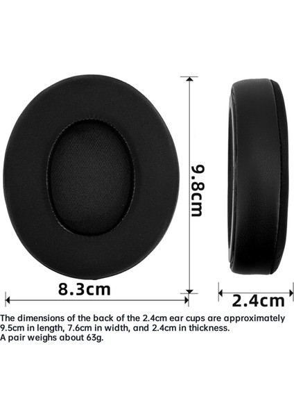 Earpads Yedek Kulak Yastıkları Beats Studio Pro Kulaklık Kulaklık Buz Jel Kulaklık Kapakları Kulak Pedleri B (Yurt Dışından) modelleri