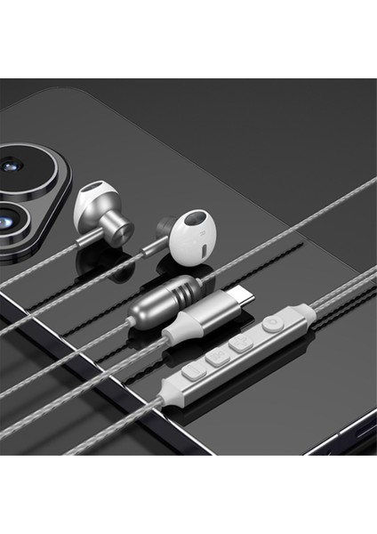 K20 K Şarkı Ses Kartı Kulaklık Kulak Iade Ayarı Canlı Kulaklık 20-20KHZ Type-C 1.2m Hd Gürültü Azaltma Siyah (Yurt Dışından) indirimleri