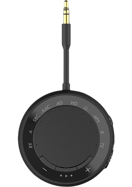 Bluetooth 5.4 2 Kulaklık Için Verici Alıcı Düşük Gecikme/hd Aux Kablosuz Ses Bluetooth Uçak Adaptörü Siyah (Yurt Dışından)