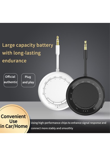 Bluetooth 5.4 2 Kulaklık Için Verici Alıcı Düşük Gecikme/hd Aux Kablosuz Ses Bluetooth Uçak Adaptörü Siyah (Yurt Dışından) modelleri