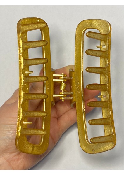 Simli Hardal Renk Oval Model Mandal Toka 11 cm - Şık ve Dayanıklı indirimleri