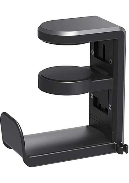 Dönen Kulaklık Stand Ayarlanabilir Clamp-On Kulaklık Tutucu Pc Oyun Kulaklık Stand Stand 360 Derece Döner Siyah (Yurt Dışından)