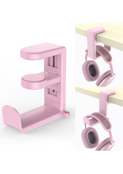 Dönen Kulaklık Stand Ayarlanabilir Clamp-On Kulaklık Tutucu Pc Oyun Kulaklık Stand Stand 360 Derece Döner Siyah (Yurt Dışından) fiyatları