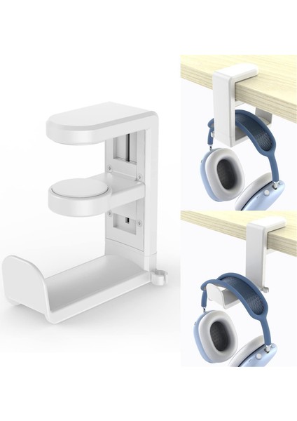 Dönen Kulaklık Stand Ayarlanabilir Clamp-On Kulaklık Tutucu Pc Oyun Kulaklık Stand Stand 360 Derece Döner Siyah (Yurt Dışından) fırsatları