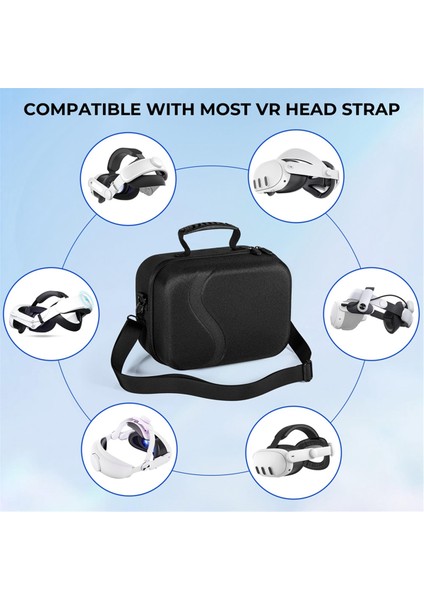 Meta Quest 3 Vr Aksesuarlar Için Depolama Kılıfı Elite Kulaklık Seyahati Taşıma Kılıfı Sabit Kabuk Omuz Çantası Görev 3 (Yurt Dışından) modelleri