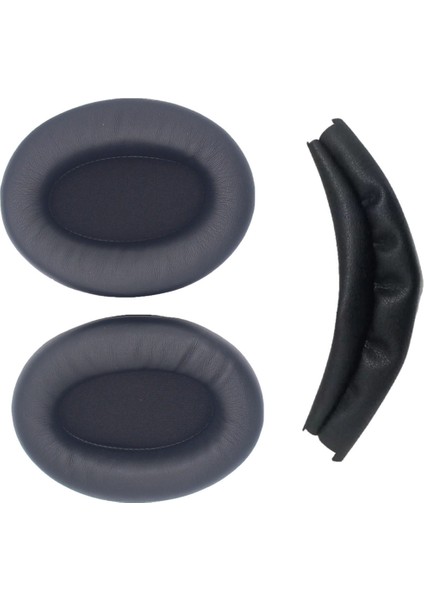 Kulak Pedleri+Sony Için Kafa Işını WH-1000XM4 Kulaklık Kulaklık Yedek Onarım Parçaları Siyah (Yurt Dışından) fırsatları