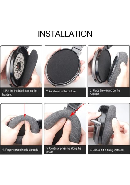 Sennheiser HD650/HD600/HD660S/HD545/HD525/HD535 Kulaklıklar Için Kumaş Kulak Taşları Geliştirilmiş Konfor Yedek Kulak Yastıkları (Yurt Dışından) indirimleri