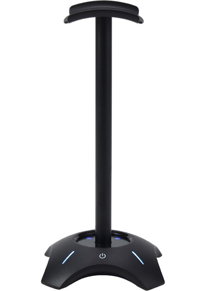 2xusb2.0 Alüminyum Alaşım Masaüstü Kulaklık Tutucusu ile Rgb Kulaklık Standı Güçlü Yatak Ev/ofis Siyahı (Yurt Dışından)