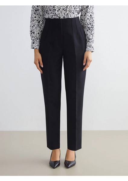 Lcwaıkıkı Classic Siyah Büyük Beden Standart Fit Kadın Cigarette Pantolon modelleri