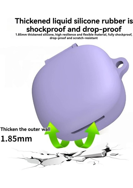 Redmi Buds Için 6 Silikon Kulaklık Kılıfı Oyun Bluetooth Kulaklık Koruyucu Kapak Şok Geçirmez Kapak Keychain Siyah (Yurt Dışından) fiyatları