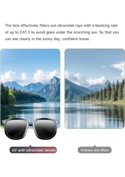 V1 Pro Kamera Uzaktan Çekme Akıllı Göz Gözlükleri Uv Kulaklıklar Dokunmatik Kontrol Kemik Iletim Kulaklıkları Hifi Güneş Gözlüğü (Yurt Dışından) fırsatları