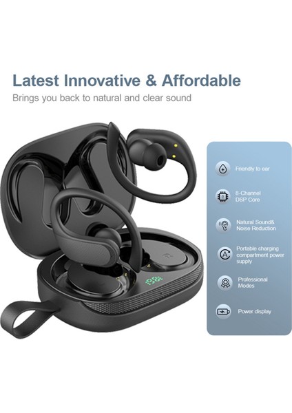 2 Adet Şarj Çantası ile Yardımcı Dinleme Kulaklıkları, Kulak Gürültüsünü Azaltmada Mini, Yaşlı Işitme Cihazı Amplifikatörü Siyah (Yurt Dışından) indirimleri