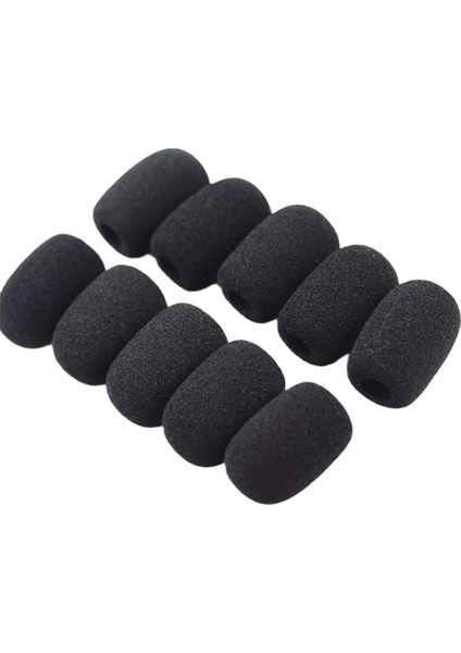 10PCS Mikrofon Kafa Kapağı Nefes Alabilir Köpük Mikrofonu Kulaklık Yaka Mikrofonu Için (Yurt Dışından)