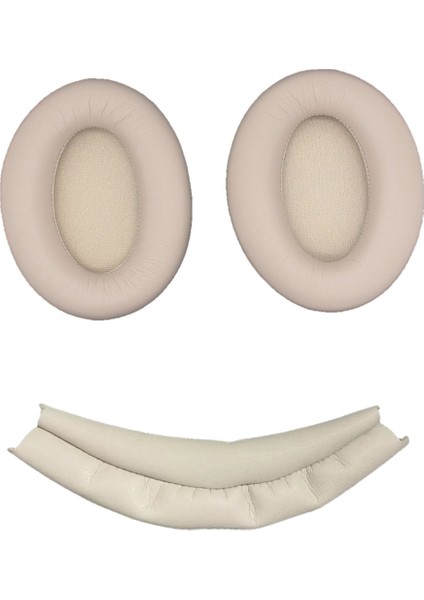 Kulak Pedleri+Sony Için Kafa Işını WH-1000XM3 Kulaklık Kulaklık Yedek Onarım Parçaları Kahverengi (Yurt Dışından)