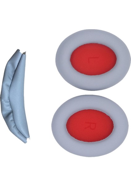 Kulak Pedleri 1 Daha Sonoflow Kulaklıklar Kulaklık Kafa Kirişi Yedek Yumuşak Sünger Köpük Yastıklar Gümüş Kırmızısı (Yurt Dışından) fiyatları