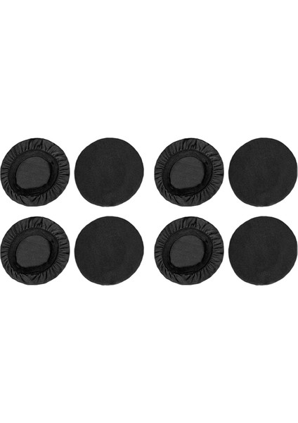 4 Çift 10 cm Elastik Earpad Kapaklar Kulaklık Kapakları Gerilebilir ve Yıkanabilir Hijyenik Kulaklık Koruyucuları Siyah (Yurt Dışından)