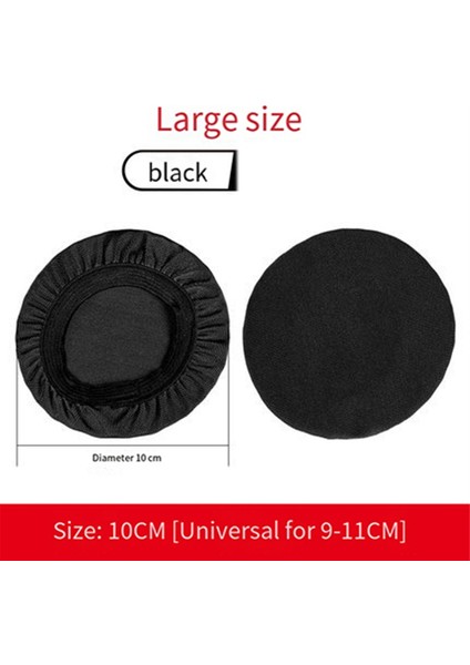 4 Çift 10 cm Elastik Earpad Kapaklar Kulaklık Kapakları Gerilebilir ve Yıkanabilir Hijyenik Kulaklık Koruyucuları Siyah (Yurt Dışından) indirimleri