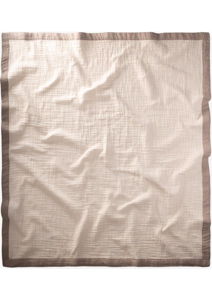 Kalın Biyeli Dört Kat Ham Battaniye 85X90 Cm vizon