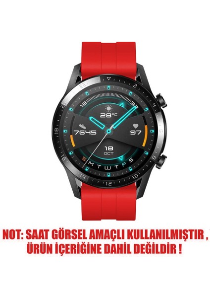 Huawei Watch Gt 6 46MM Kordon, Silicone Rapidbands Kırmızı fiyatları