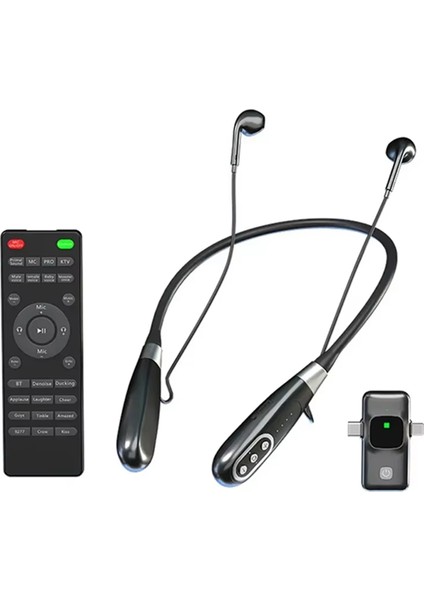 Kablosuz Ses Kartı Kulaklık Asılı Boyun Kulaklığı Çok Fonksiyonlu Gürültü Önleme Oyunu Canlı Yayın Kulaklığı (Yurt Dışından)