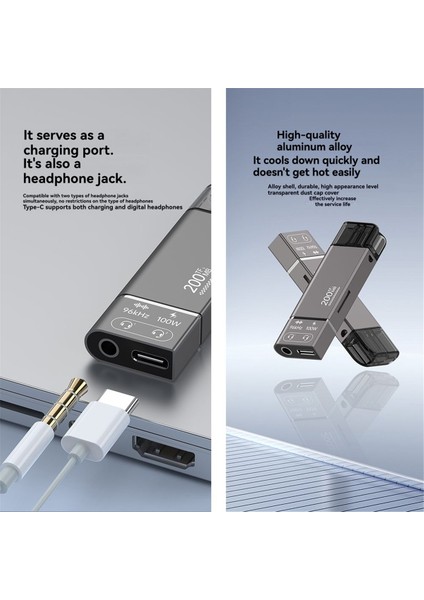 PD100W Hızlı Şarj Hızlı Tf Bellek Kartı Sd Kart Okuyucu 200MB Kulaklık 3.5mm Tip-C 3.1 Adaptör (Yurt Dışından) fırsatları