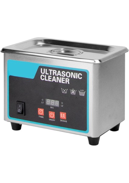 0,8 L Düğmeli Ultrasonik Temizleyici 304 Paslanmaz Çelik Ultrasonik Ab Fişi (Yurt Dışından)