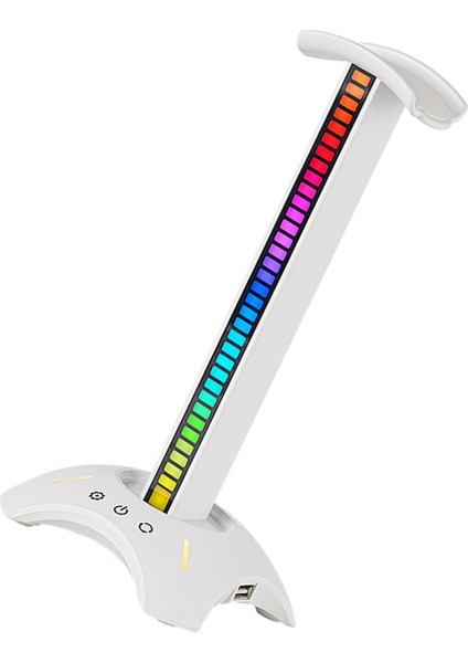 Rgb Kulaklık Stand Alma Ritim Ortam Işığı 2xusb2.0 Masaüstü Kulaklık Tutucu Ev/ofis Beyaz (Yurt Dışından) indirimleri