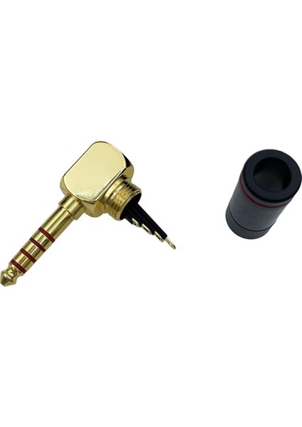 Hıfı 4.4mm Sağ Açılı Fiş 5 Direk Dengeli Erkek Ses Jak Adaptörü Dıy Kulaklık ve Kulaklık Onarımı Için (Yurt Dışından) fırsatları