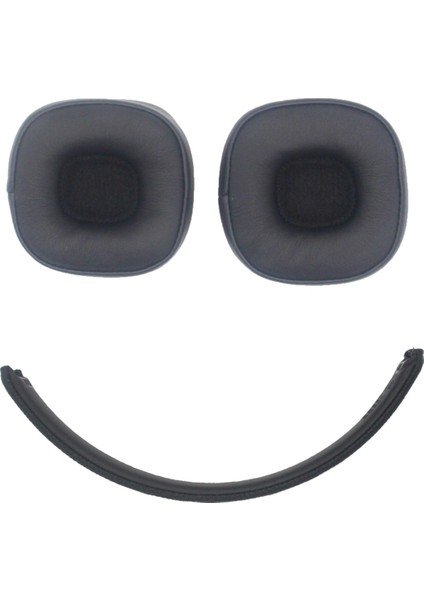Marshall Için Kulak Pedleri 5 Kulaklık Kulak Yastıkları Yumuşak Kulaklık Yastık Kapağı Kafa Kafası Onarım Parçaları Siyah (Yurt Dışından)