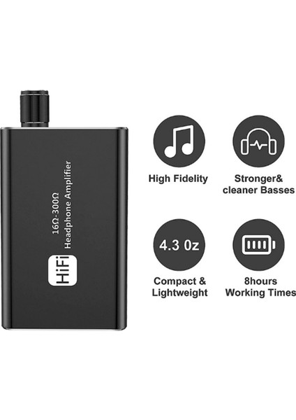 16-300Ω Hıfı Kulaklık Amplifikatörü Taşınabilir 3.5mm Aux Audio Alıcı Müzik Oyuncu Kulaklık Amplifikatörü (Yurt Dışından) modelleri