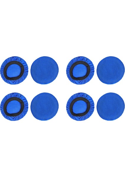 4 Çift 10 cm Elastik Earpad Kapaklar Kulaklık Kapakları Gerilebilir ve Yıkanabilir Hijyenik Earcup Koruyucular Mavi (Yurt Dışından)
