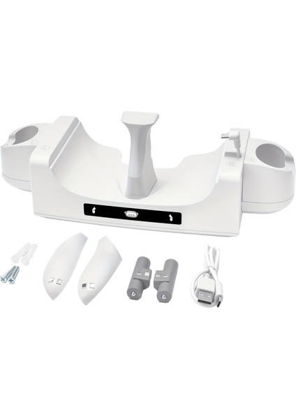 Oculus/meta Quest 3 Şarj Rıhtım, Kulaklık Tutucu (2 Pil Ile), Duvar Montajı (Quest 3s ile Uyumlu Değil) (Yurt Dışından)