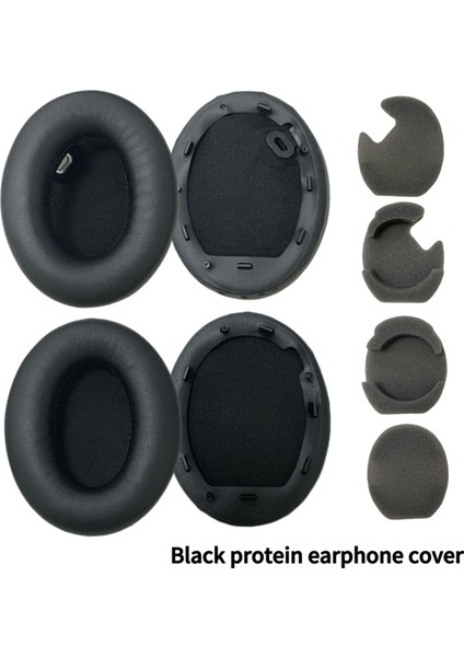 Yedek Pu Earpads &amp; Head Bandı Kapağı Sony WH-1000XM4 Konforlu Kulaklık Yastıkları Siyah (Yurt Dışından) fiyatları