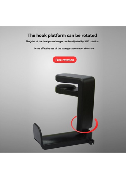 Dönen Kulaklık Stand Ayarlanabilir Clamp-On Kulaklık Tutucu Pc Oyun Kulaklık Standı 360 Derece Döner Beyaz (Yurt Dışından) indirimleri