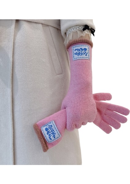 Kadınlar Için Uzun, Rahat, Çok Yönlü, Yünlü, Kışlık, Sıcak Eller, Yumuşak, Iki Parmaklı, Dokunmatik Ekranlı (Yurt Dışından)