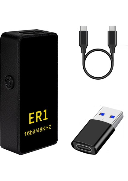 Kulaklık Amplifikatörü Hifi Kod Çözme Telefon Ses Kartı 16BIT/48KHZ Mac/windows/ios/android Için Taşınabilir Ses Kodlayıcı (Yurt Dışından)