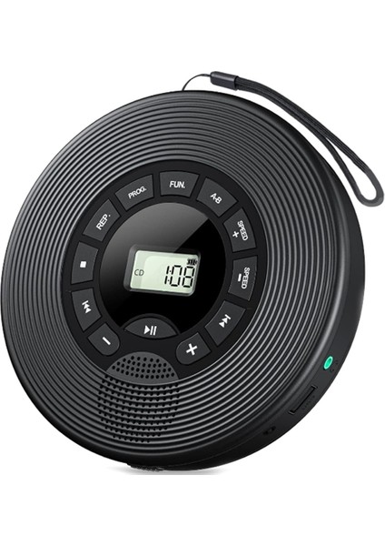 1500MAH Bluetooth CD Çalar Fm Verici Kulaklık Aux USB Anter-Skıp Taşınabilir Discman Araba Için (Yurt Dışından)