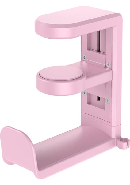 Dönen Kulaklık Stand Ayarlanabilir Kelepçe-On Kulaklık Tutucu Pc Oyun Kulaklık Standı 360 Derece Döner Pembem (Yurt Dışından)