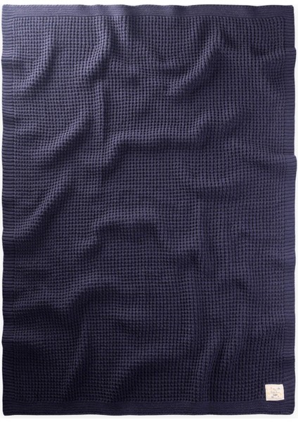 Selanik Triko Battaniye 80X100 (+/-5 cm ) Indigo Mavi