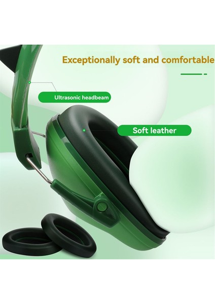 Yeşil Kulaklar Çocuk Kulaklıkları Çocuklar Için Ayarlanabilir Karşıtı Işitme Koruyucusu Çalışma ve Uyku Gürültü Engelleme (Yurt Dışından) indirimleri