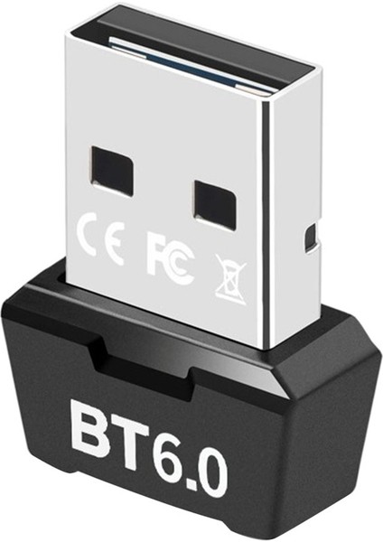 USB Bluetooth 6.0 Adaptör Bt6.0 Dongle Müzik Ses Alıcı Bluetooth Klavye Fare Kulaklık Hoparlör (Yurt Dışından)