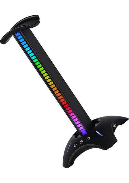 Rgb Kulaklık Stand Alma Ritim Ortam Işığı 2xusb2.0 Masaüstü Kulaklık Tutucu Ev/ofis Siyah (Yurt Dışından) modelleri