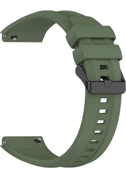 Huawei Watch Gt 6 Pro 46MM Kordon, Silicone Swiftbands Haki