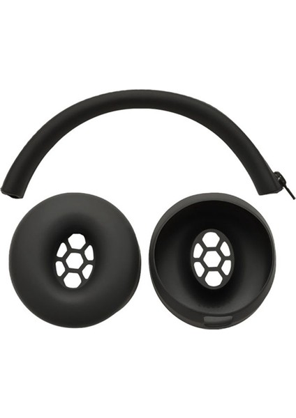 Beats Için Kulak Pedleri Solo 4.0/3.0/2.0 Kulaklık Silikon Koruyucu Kılıf Earmuff Kafa Işın Onarım Parçaları Siyah (Yurt Dışından)