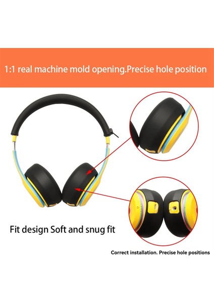 Beats Için Kulak Pedleri Solo 4.0/3.0/2.0 Kulaklık Silikon Koruyucu Kılıf Earmuff Kafa Işın Onarım Parçaları Siyah (Yurt Dışından) fırsatları