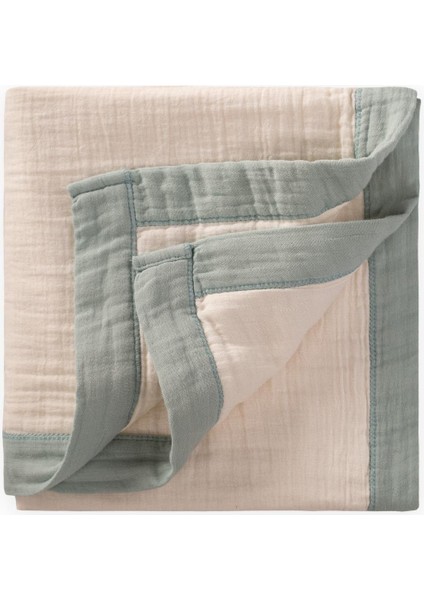 Kalın Biyeli Dört Kat Ham Battaniye 85X90 mint indirimleri