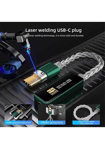 Kulaklık Amplifikatörü, USB C Ila 3,5 mm Amp Kulaklık Adaptörü Taşınabilir Amplifikatör, Erkek Ila Dişi 3,5 mm Ses Kablosu (Yurt Dışından) fiyatları